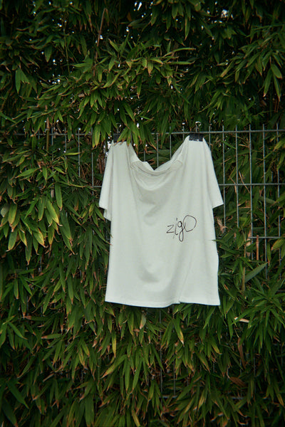 Boxy white T-shirt Vrouw