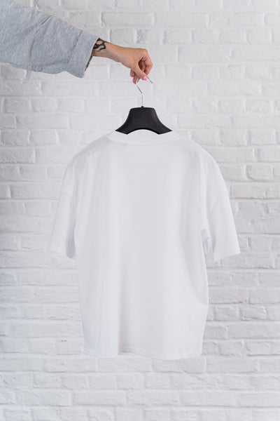 Boxy white T-shirt Vrouw